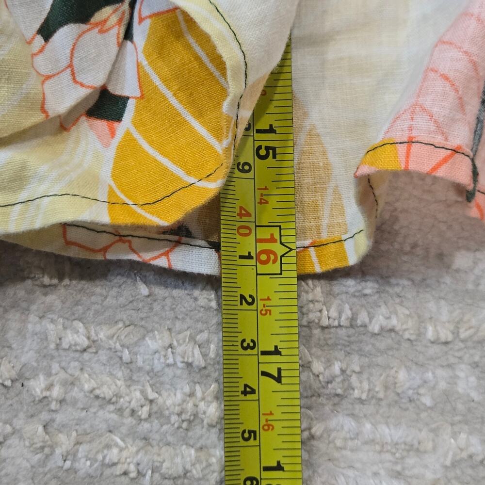 NWT Aerie Floral Wrap Linen‎ Blend Mini Skirt Pink Orange Beachy Resort Small - Picture 9 of 9